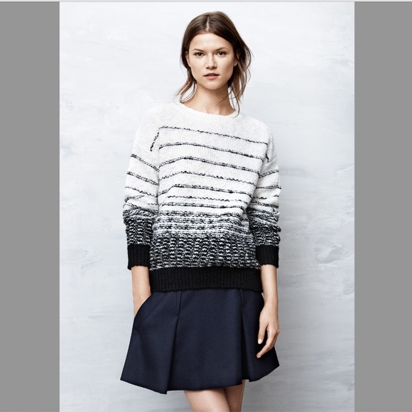 VINCE Womens Textured Striped Crewneck Pullover Sweater EUC/sz XS - Picture 5 of 15